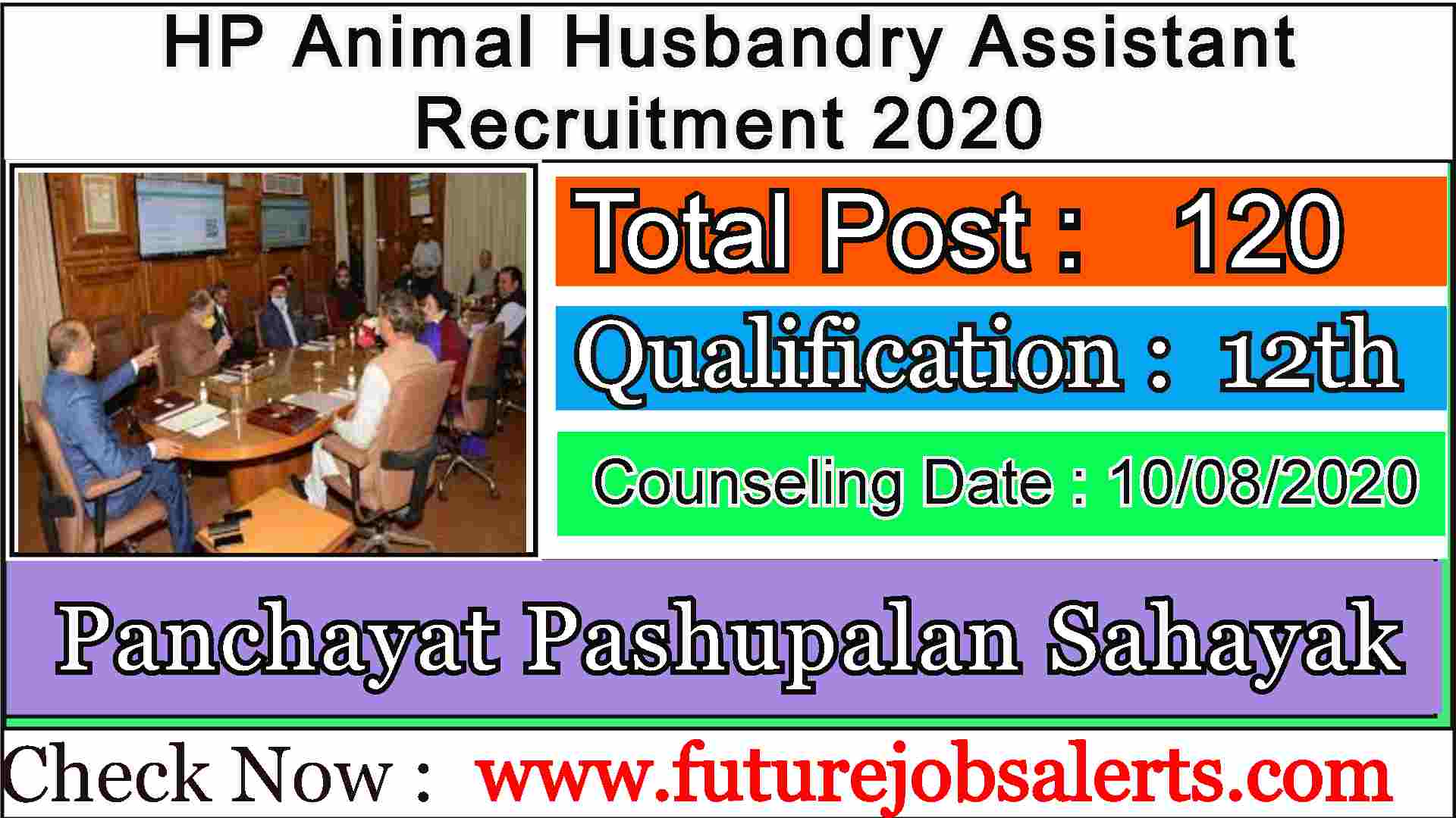 HP Animal Husbandry Assistant Recruitment 2020 Apply Now For 120 Gram  Panchayat Pashupalan Sahayak Vacancy @hpagrisnet Gov In - Futurejobsalerts